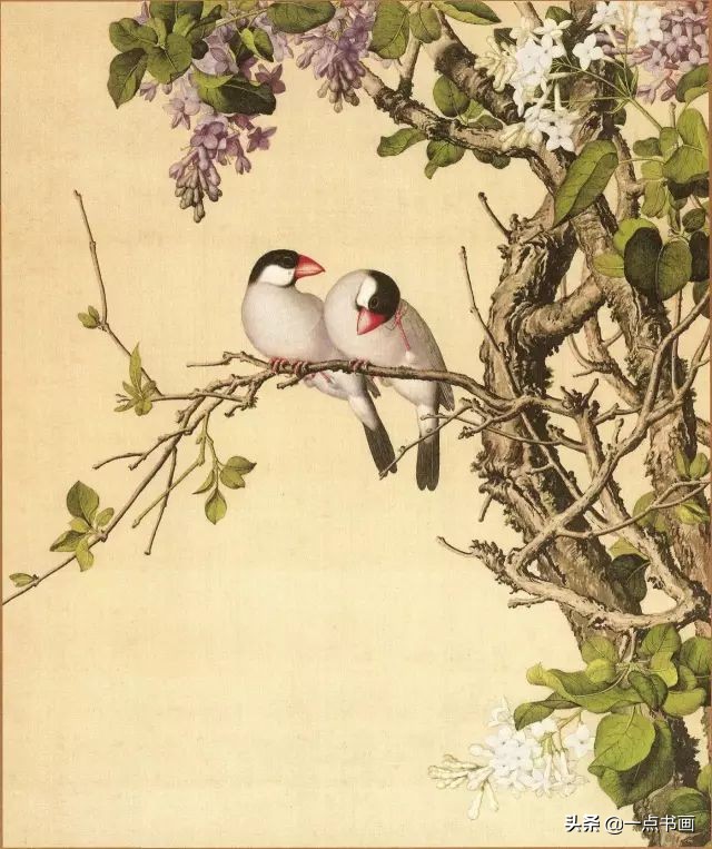 清代画家沈振麟花鸟动物作品欣赏,清代名家山水工笔画作品欣赏