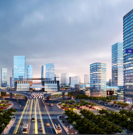 昆明未来的规划实景效果图,昆明东部商务区效果图