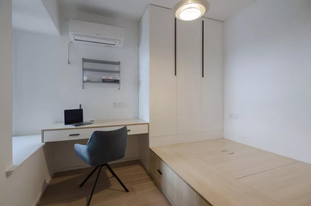 68平小户型一室一厅带衣帽间,茶室衣帽间一体小户型