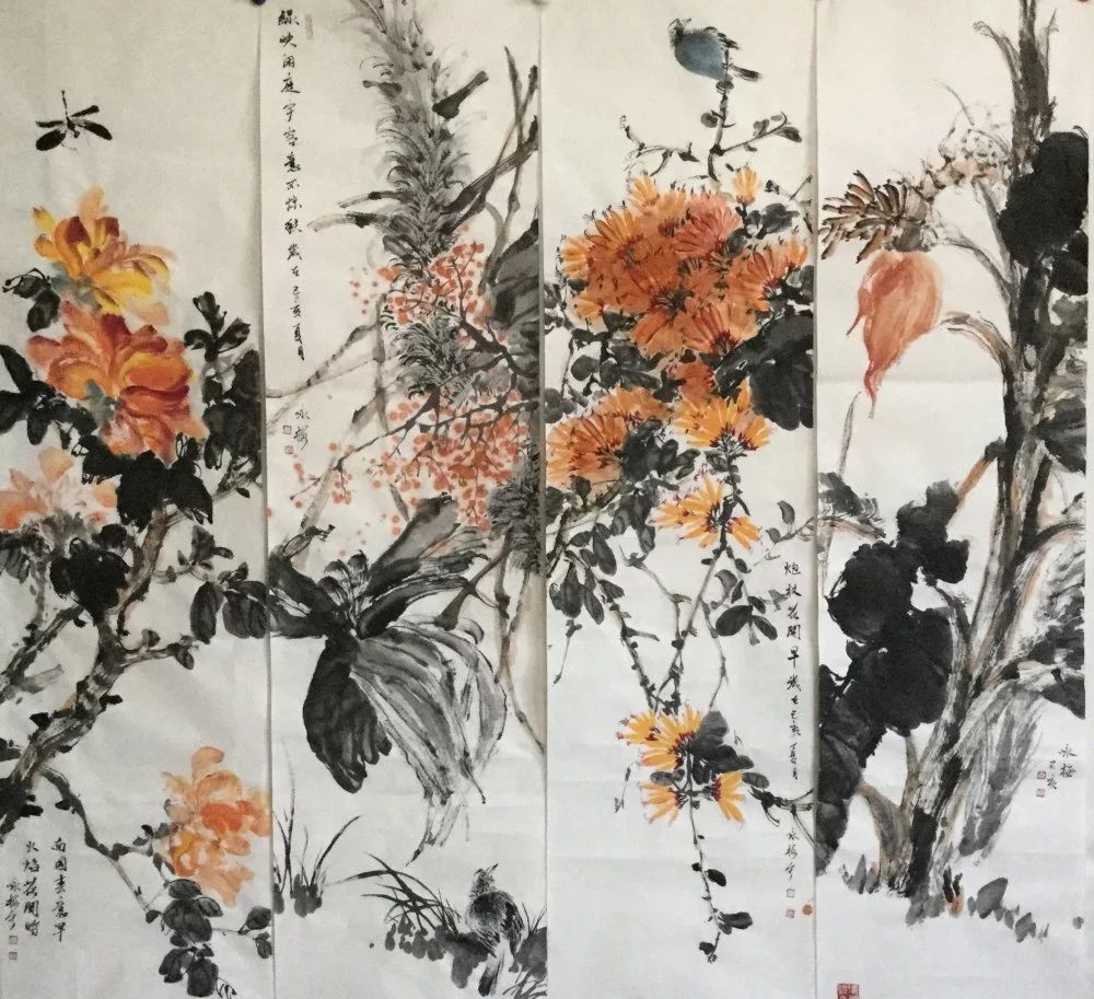 张咏梅山水画,张咏梅水墨作品