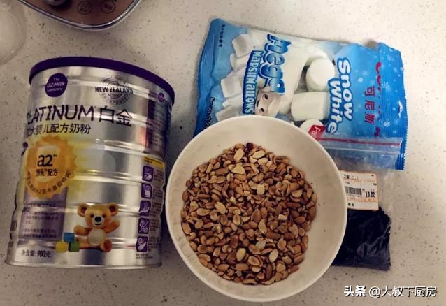 在家简易自制糖果牛轧糖,牛轧糖家庭制作方法酥脆