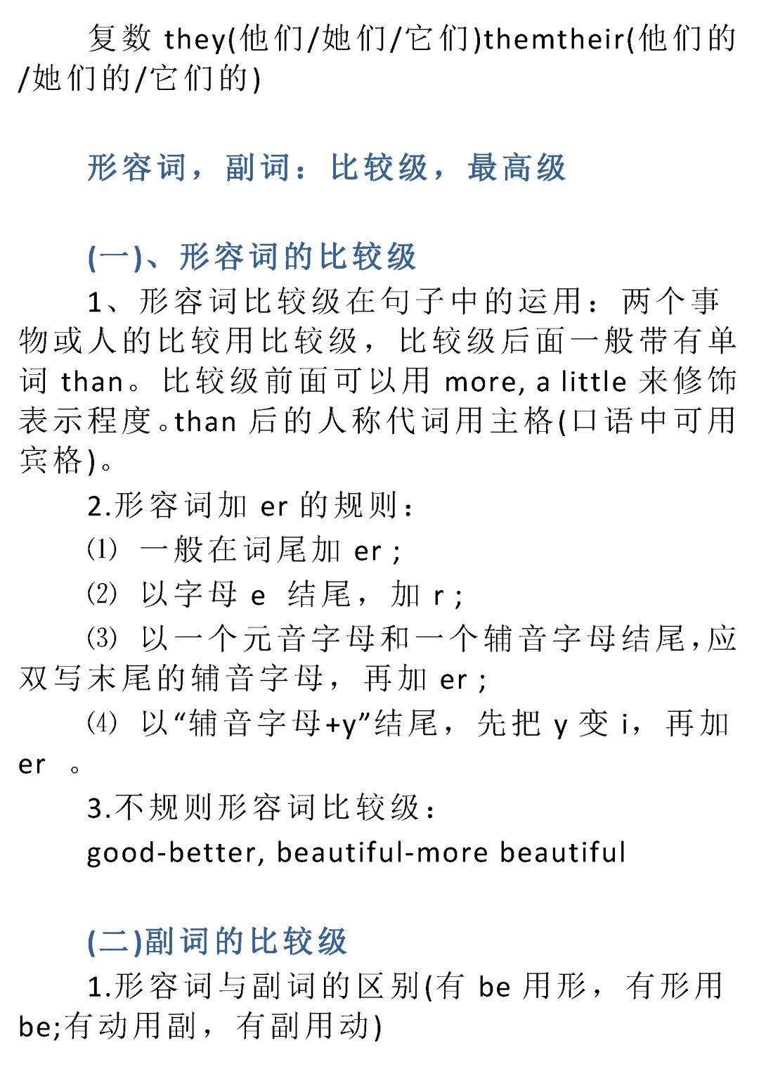 小学1-6年级英语知识大全最全整理,小学英语必背基础知识最全整理