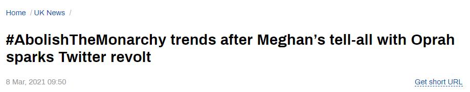 梅根哈里反君主制,英国王室对梅根的态度