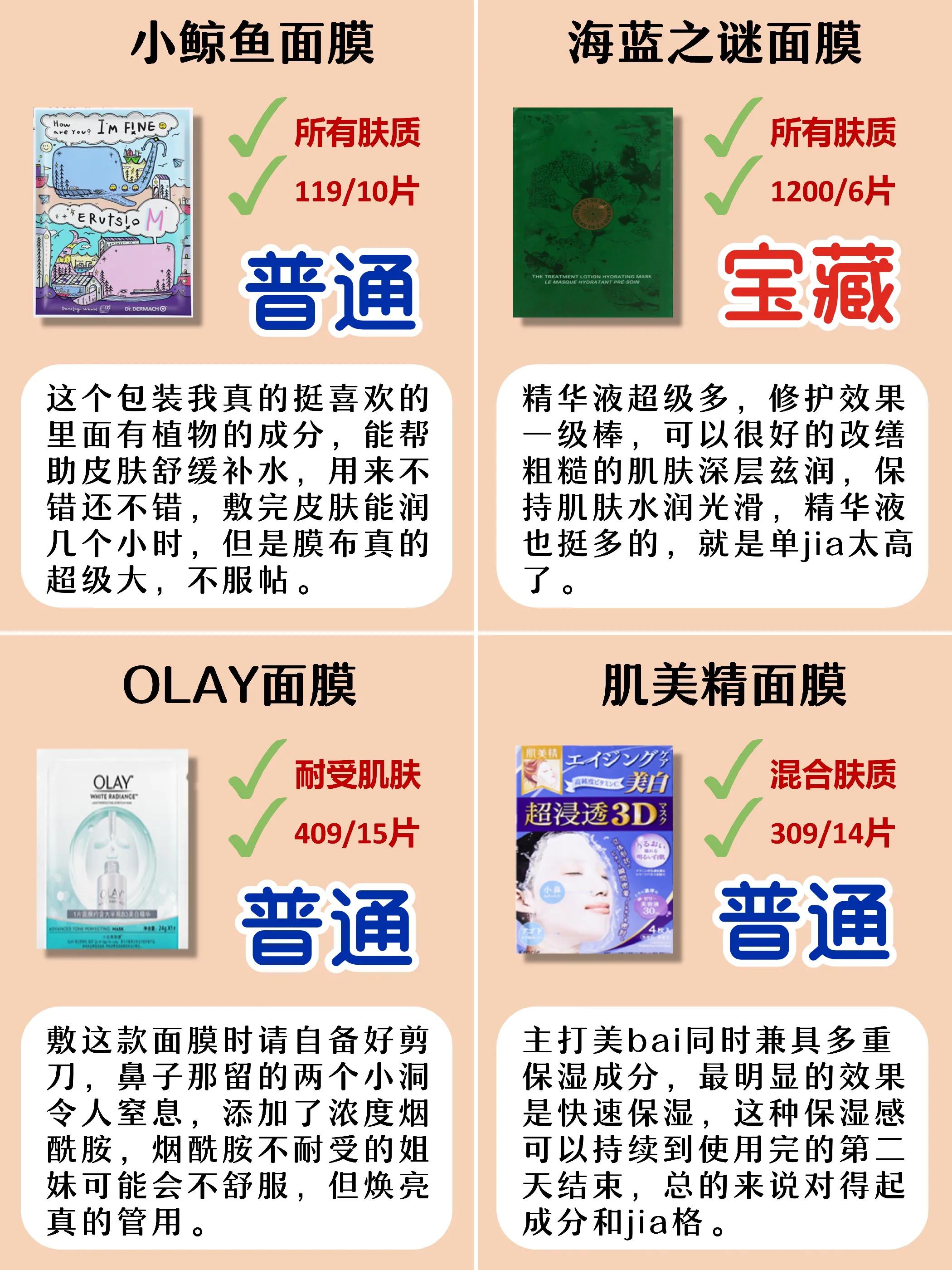 推荐几款特别好用的面膜平价,平价大牌面膜排行榜哪款好用有效