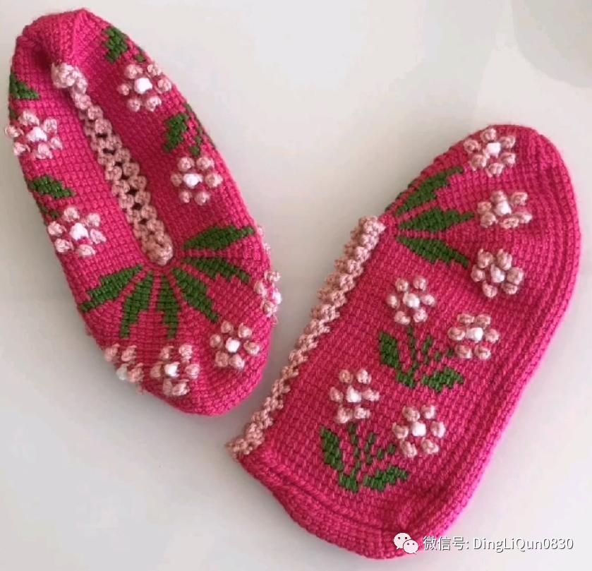 波西米亚风手工编织鞋子,针织作品50款