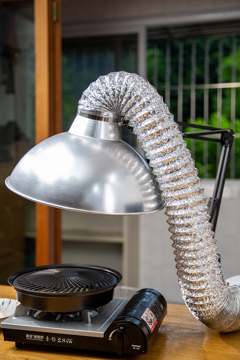 烤肉抽烟机可以做到桌子里吗,便携式卧室烧烤抽油烟机