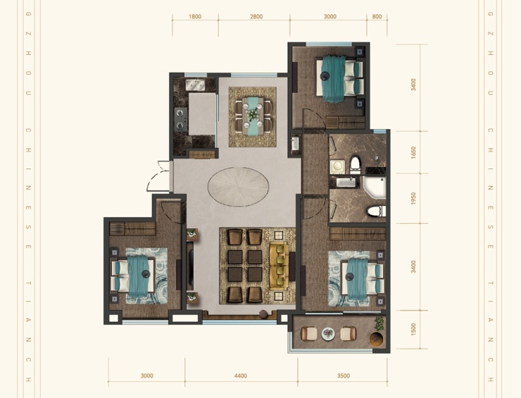 天成玉玺台天境是白坯吗,天成玉玺台一期价格