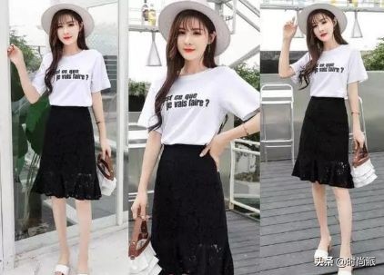 t恤半身裙夏天这样搭超时髦,适合搭配半身裙的夏季上衣