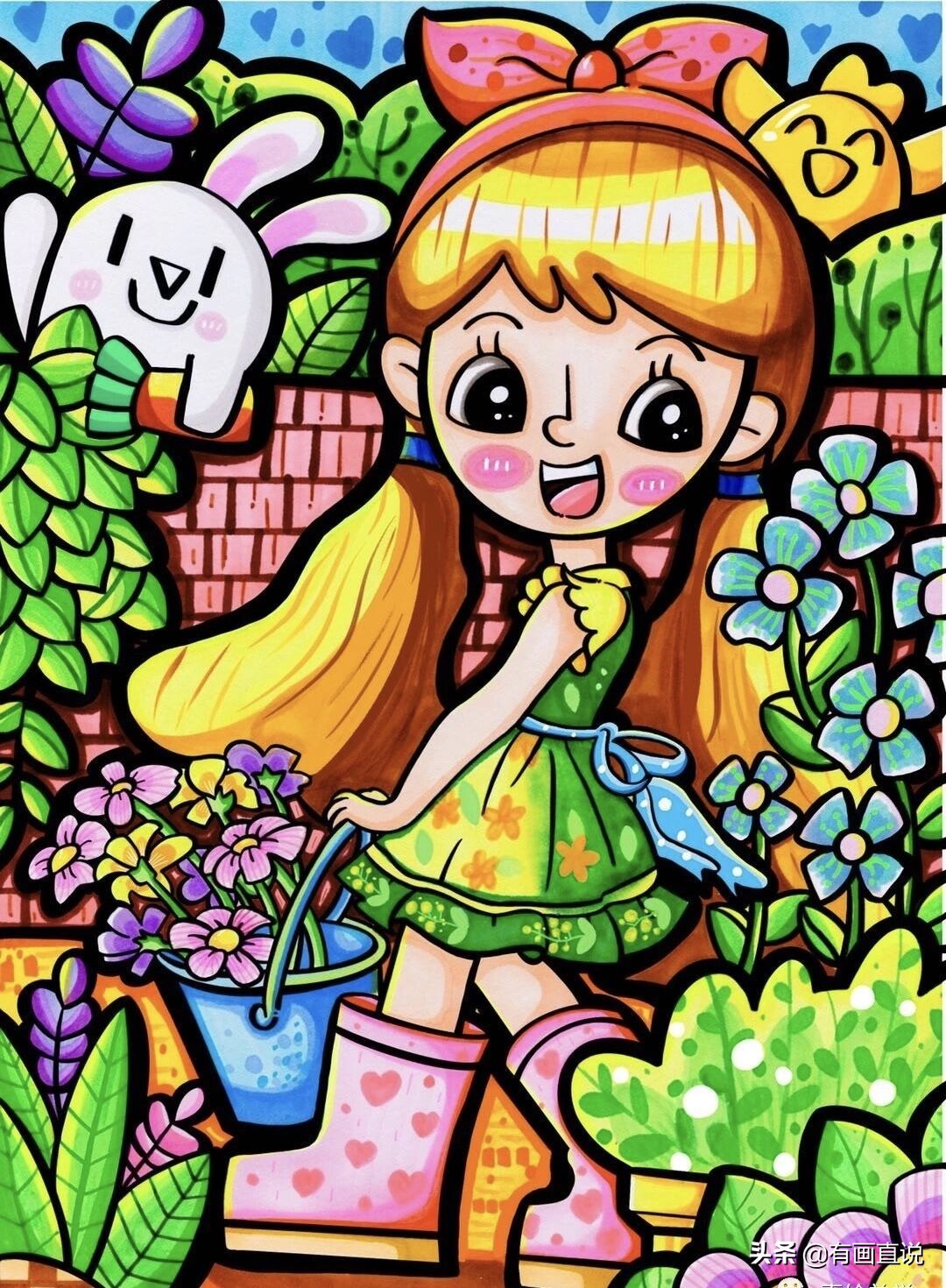 儿童创意画9-12岁,儿童创意画7-8岁创意画入门教程