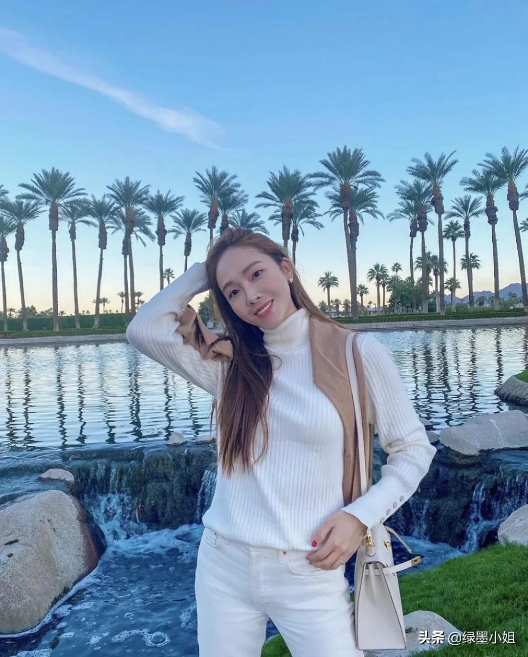 韩国女神jessica白色礼服,jessica日常穿衣搭配