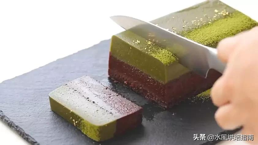 抹茶巧克力砖的制作,超好吃巧克力砖