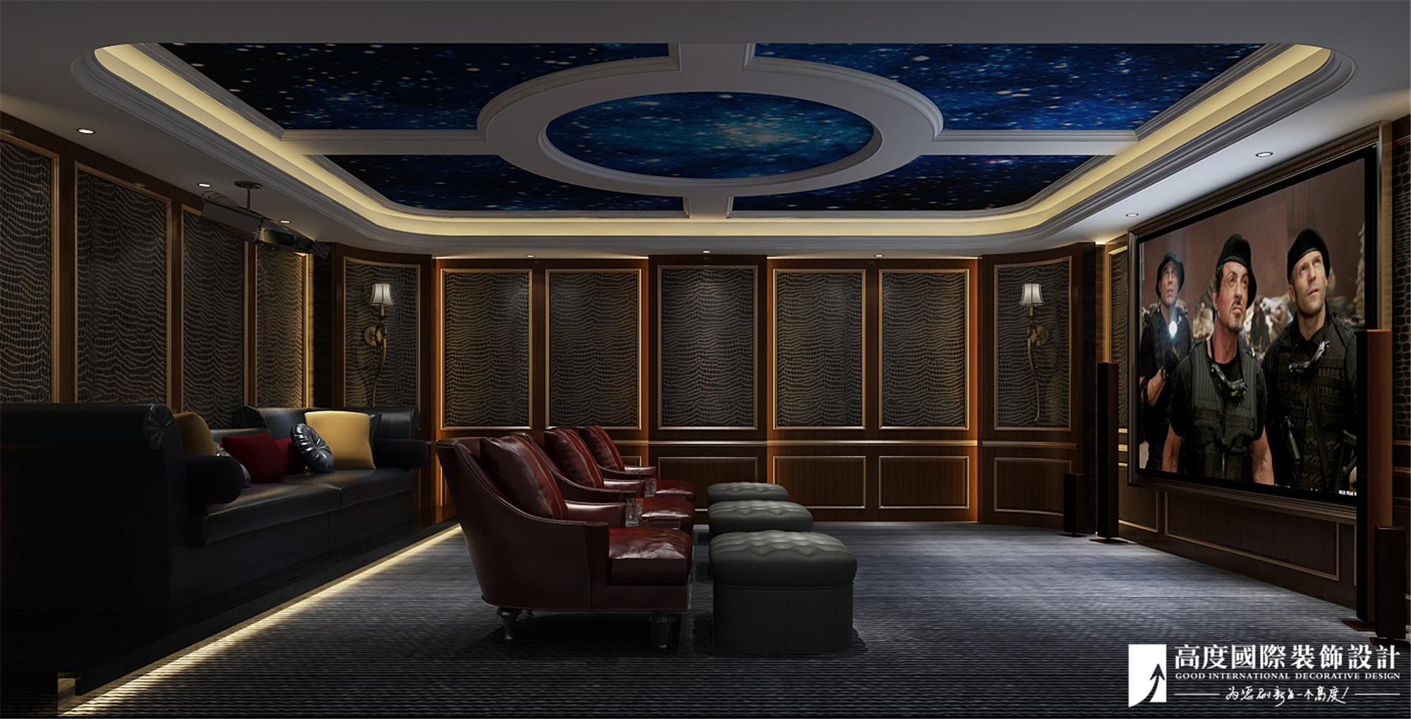 美式西海岸风格装修,蓝色花园美式装修