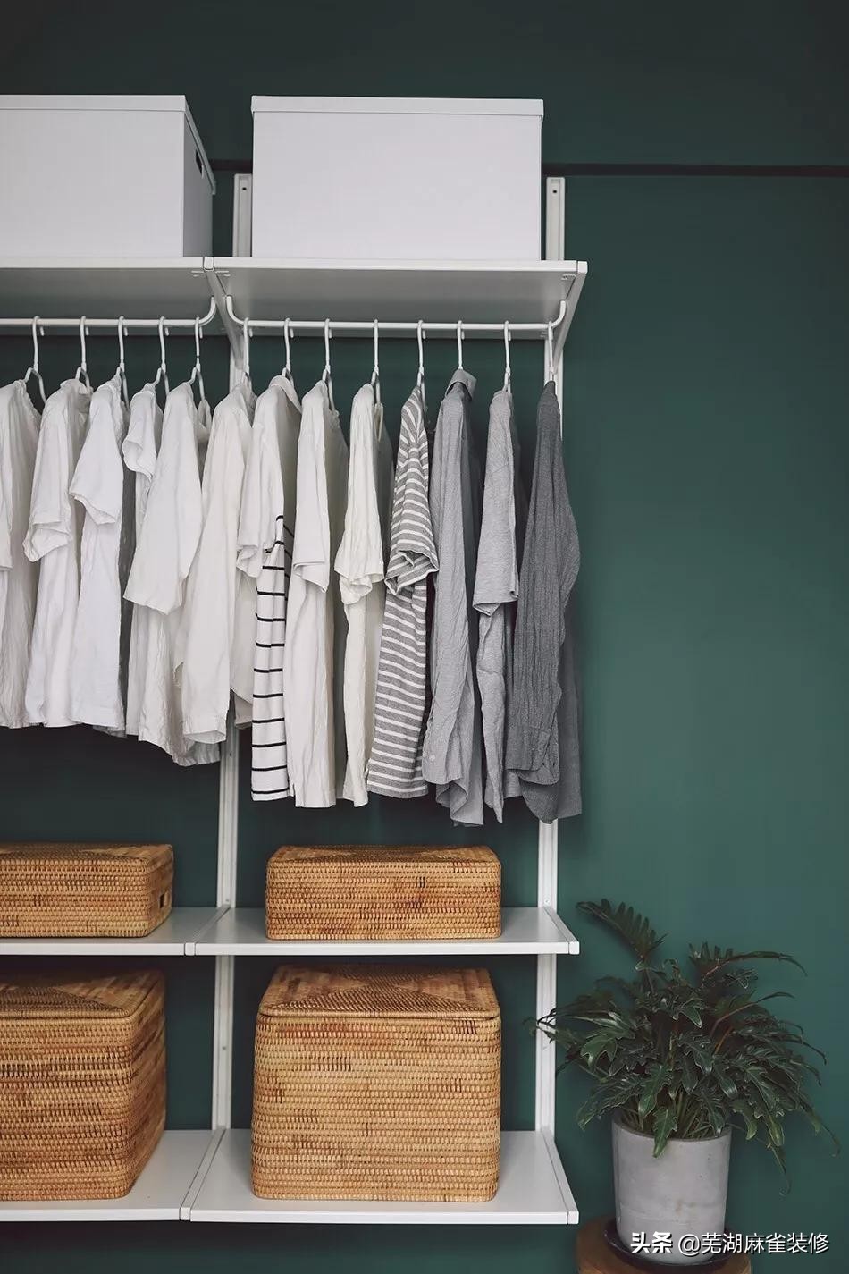 芜湖麻雀装饰30套案例告诉你，衣帽间怎么设计最好用