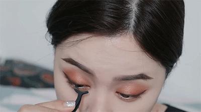 单眼皮肿眼泡眼尾上翘眼妆画法,单眼皮眼妆的画法初学者视频