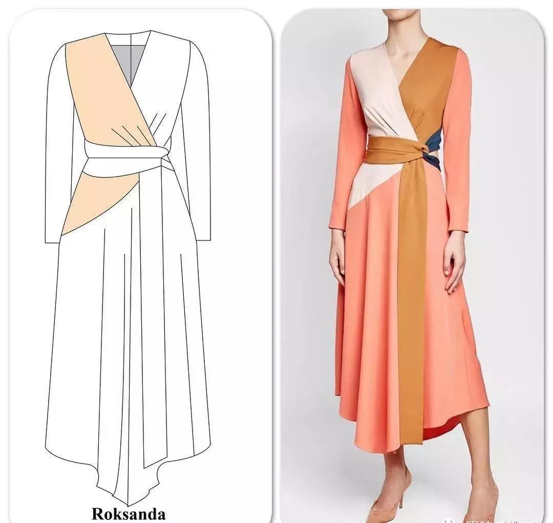 大摆长袖连衣裙30到40岁,四十岁红色高档新款有领连衣裙