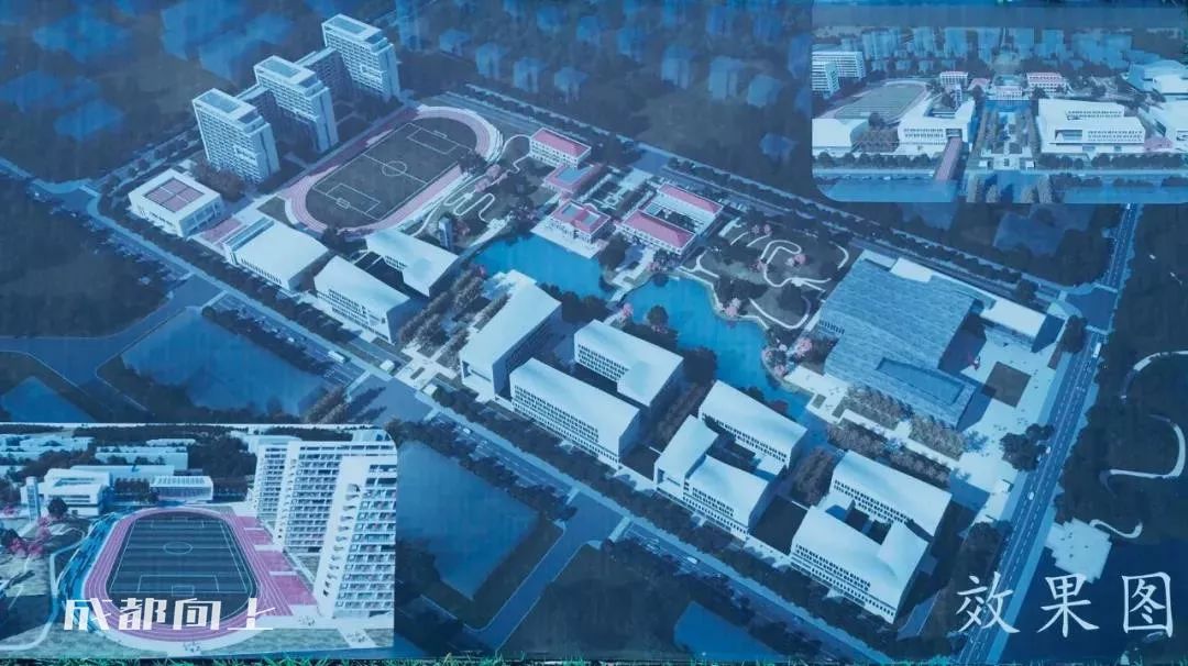 大运村建设火热朝天，成都大学已经上天