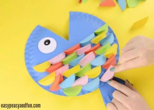 纸盘幼儿创意手工简单又漂亮,一次性纸盘特色美工作品小班