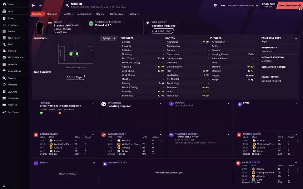 fm2021各位置最好用的球员,fm2021开档必签球员推荐