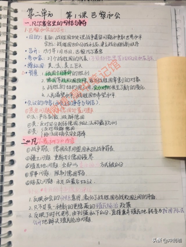 高中历史选修笔记梳理大全