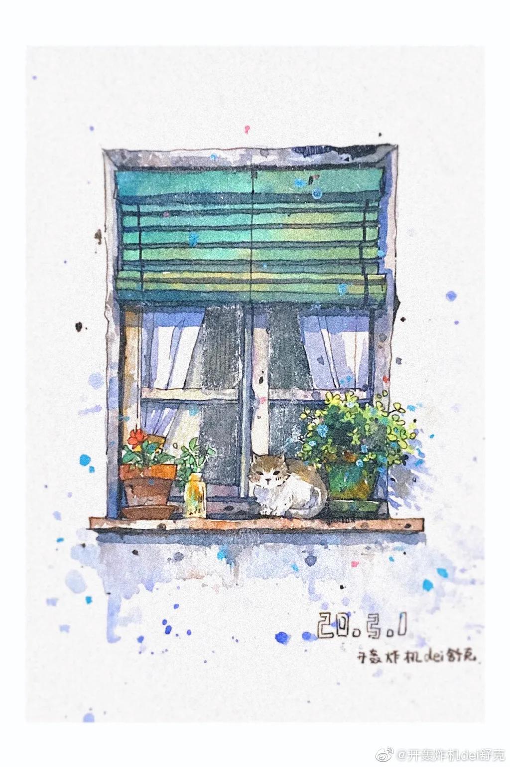 意境钢笔水彩画步骤,钢笔水彩画临摹简单入门