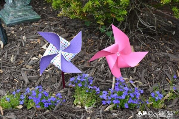 纸风车的制作方法和说明,纸风车制作教程及步骤