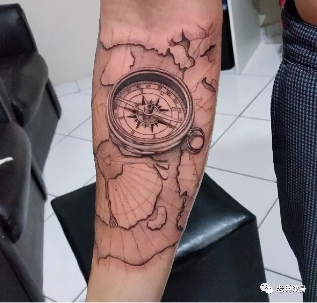 指南针纹身图画教程,指南针纹身的正确方法