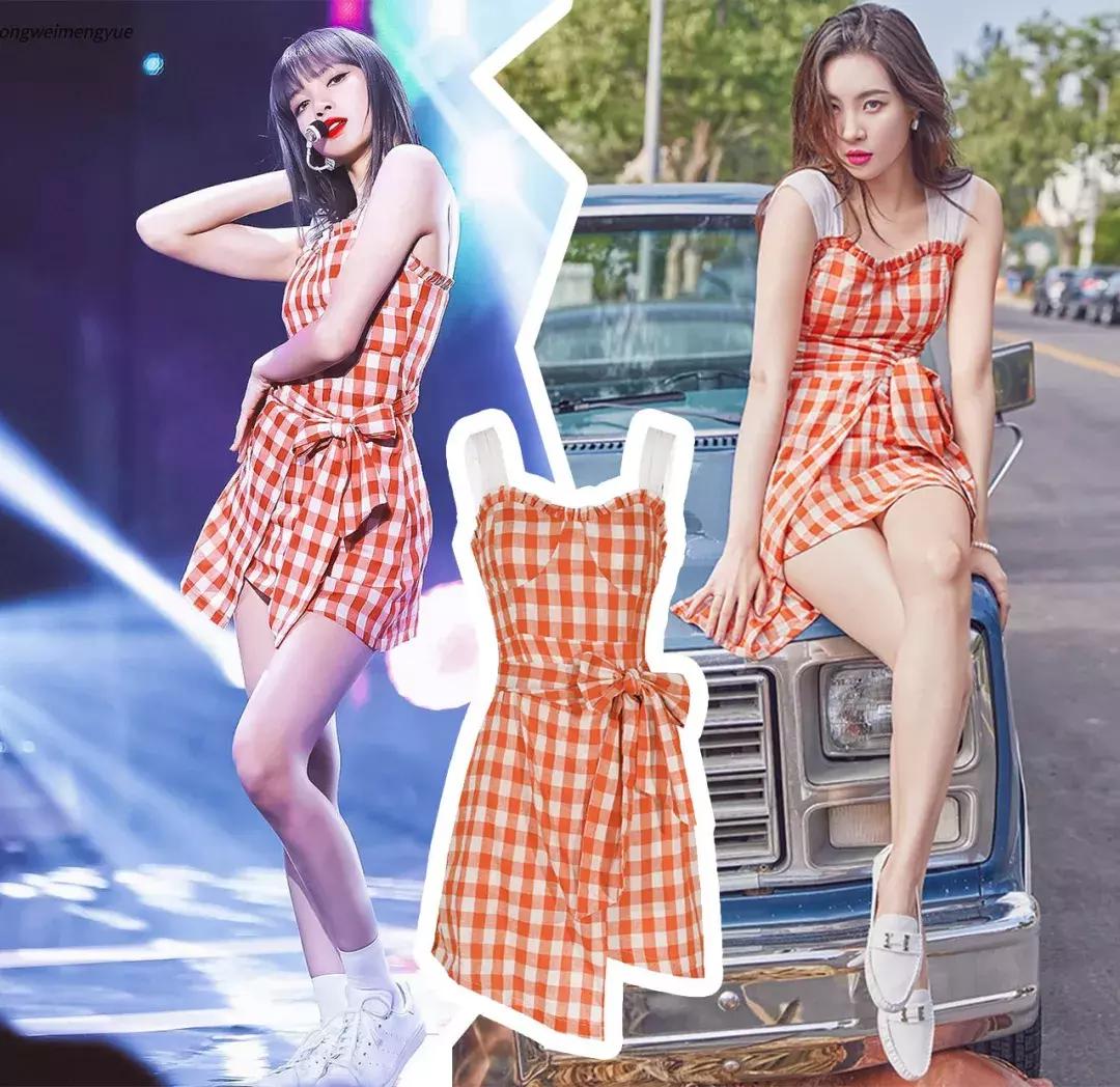 泫雅jennie条纹针织衫,泫雅私服小红鞋