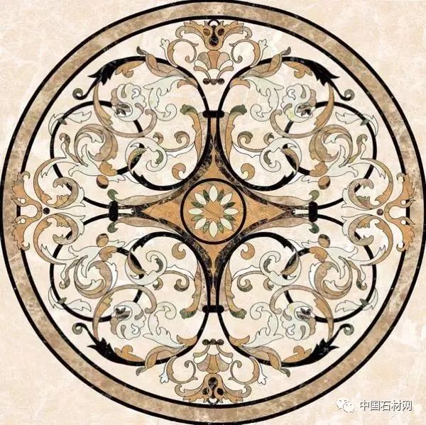 中式别墅石材水刀拼花图册,顶级石材水刀拼花