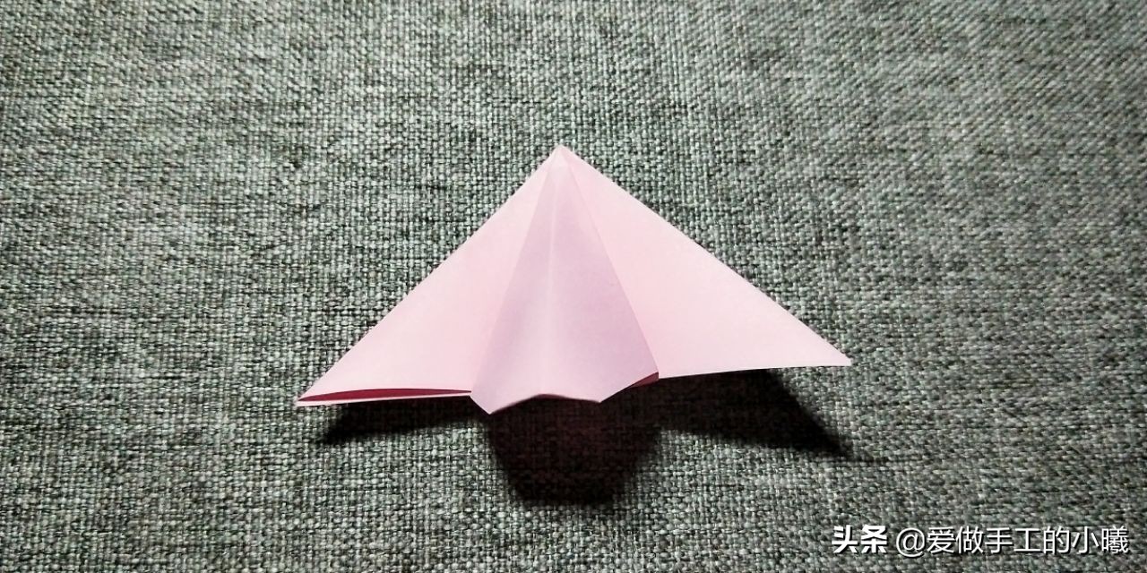 幼儿园五瓣花折纸,立体五瓣樱花折纸