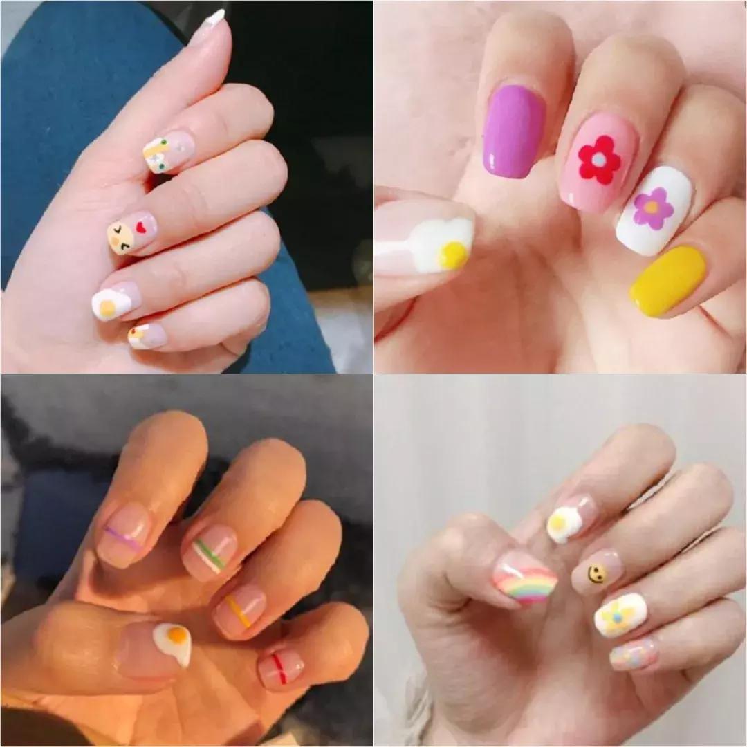 心血来潮做美甲视频,ins风泫雅美甲