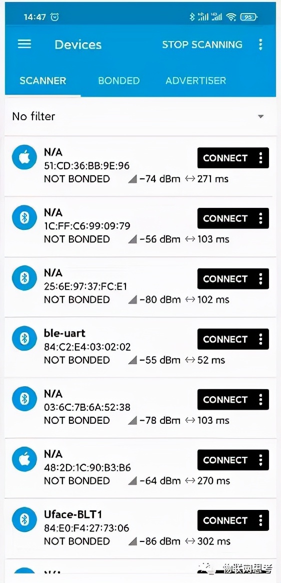几款常用的ble调试app(nRFConnect、BLE调试助手、LightBlue)