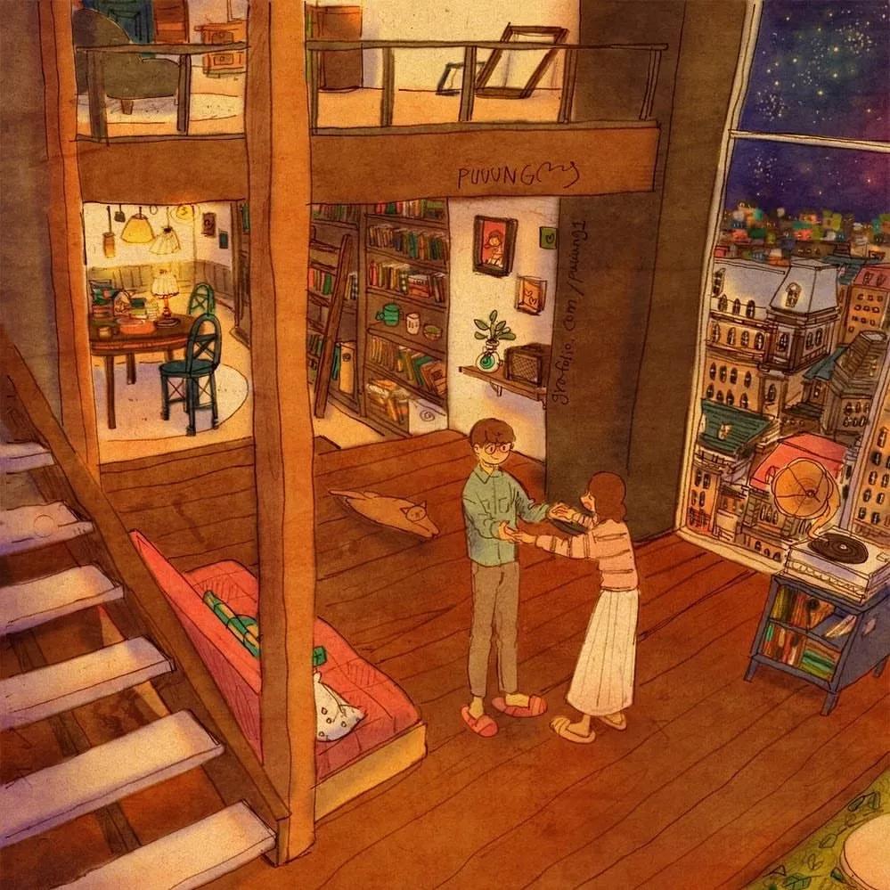 这些画也太甜了吧!!!看完只想谈!恋!爱