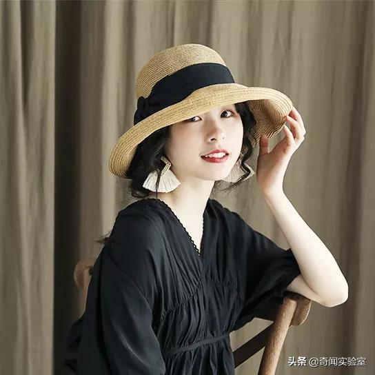 新型女士帽,户外防晒女帽折叠