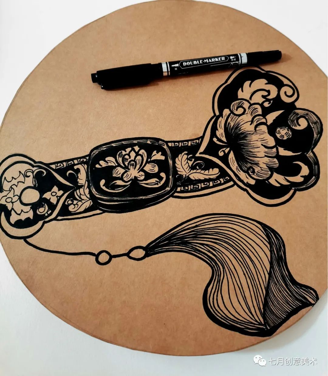 如意绘画全过程,玉如意画法简单