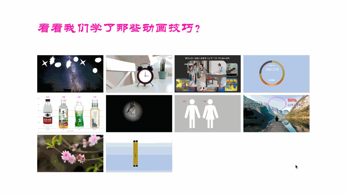 怎样让ppt变高级动画跳转,ppt如何让缩放定位在动画前面