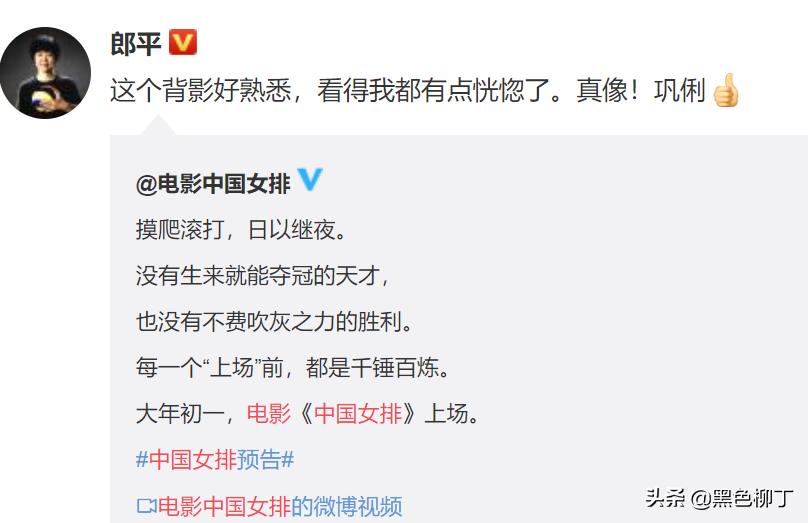 “达康书记”演*伟民袁**!郎平点赞预告片:真像!看得我都恍惚了