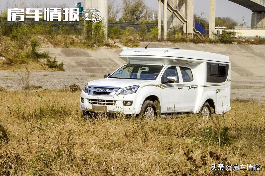 单排四驱自动挡皮卡c型房车测评,d-max单排升顶皮卡房车