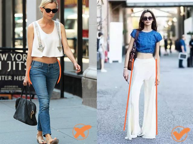 “三角妹”掌握扬长避短法,取舍上下身的优劣势,轻松穿出法式风