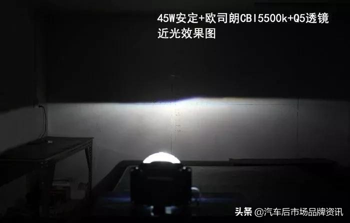 氙气灯6000k黑夜效果,氙气灯泡真实测评