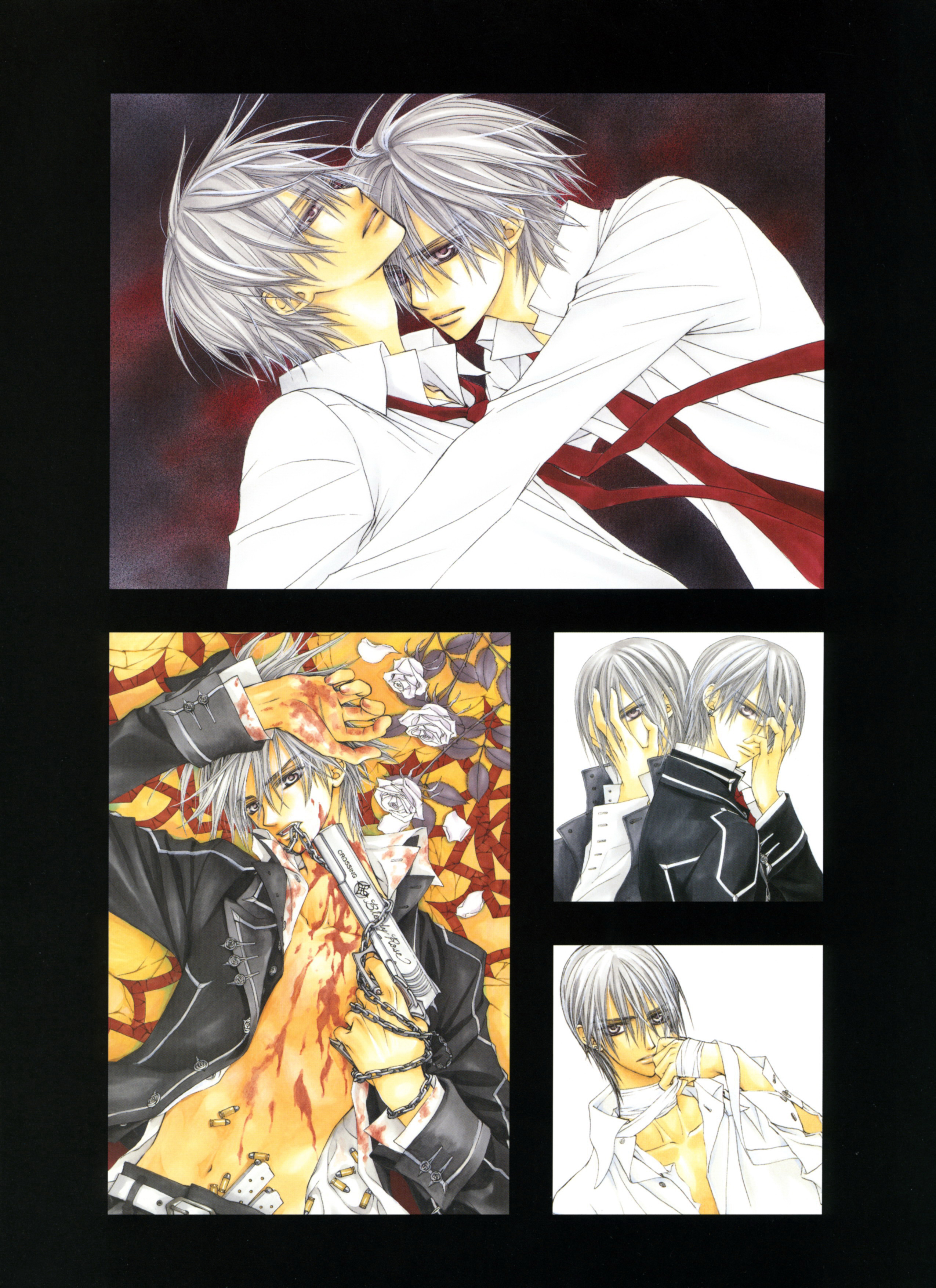 暗黑风吸血鬼动漫图片,吸血鬼骑士漫画手绘