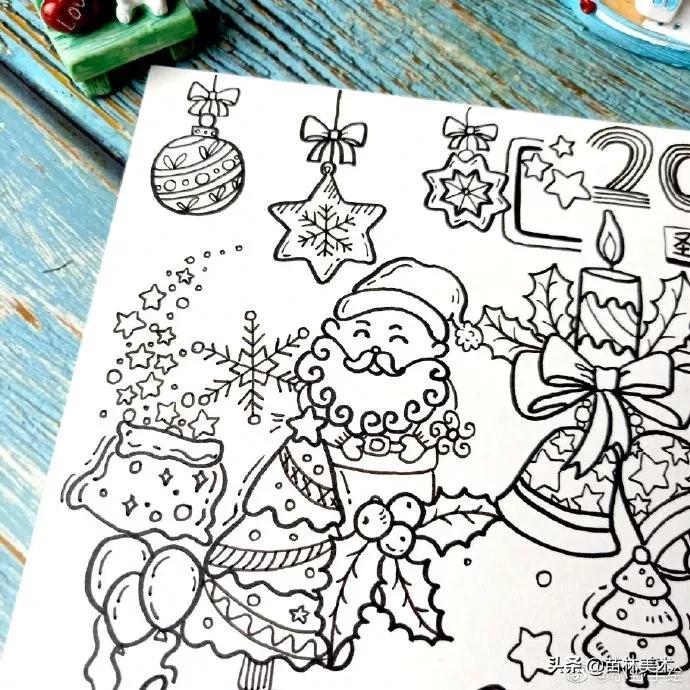 圣诞节的手抄报怎么画简单又好看,圣诞节美术手抄报