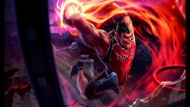 诺手狂狼连劈,诺手皮肤灌篮手感