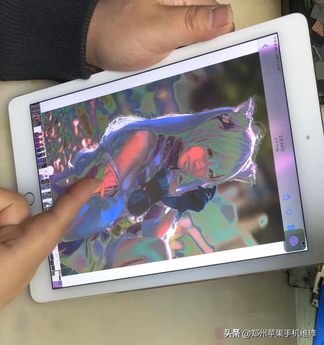 ipadair2屏幕色彩失真原因,ipadair2屏幕显示失真又好了