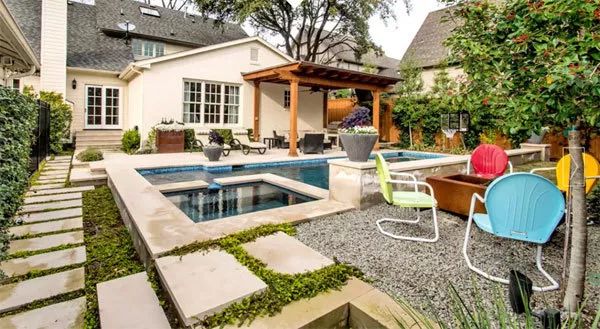 乡村庭院花园,乡村庭院花园设计实景图