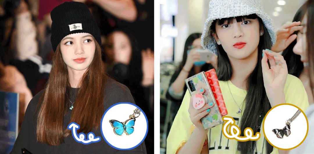 童年饰品金蝴蝶,童年土味发饰效果图