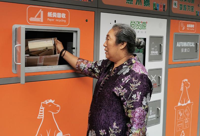 和平里垃圾分类进行时,社区中山西路垃圾分类