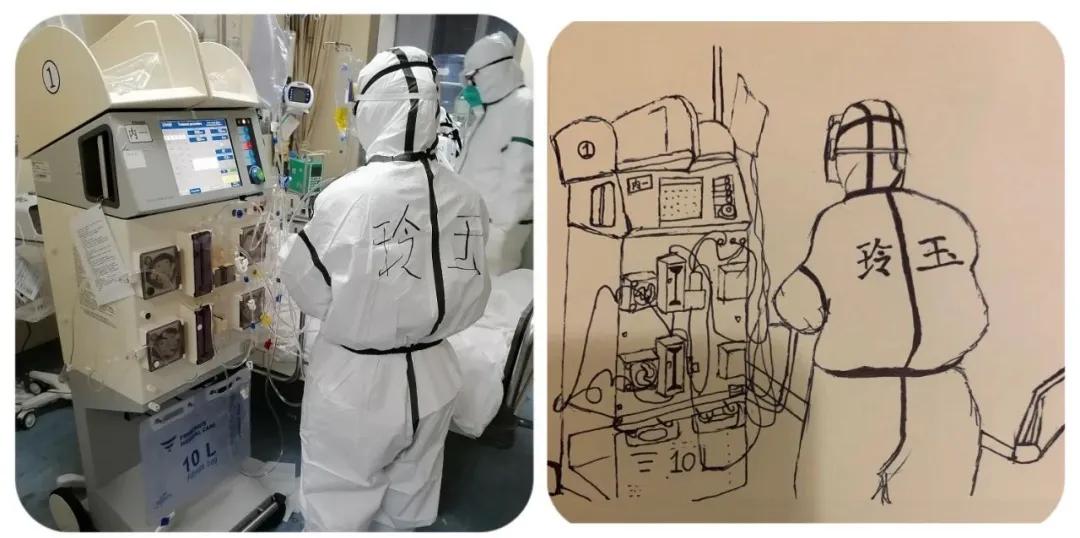 希望永远不会停下！这位护士小姐姐，画出了ICU的温暖~