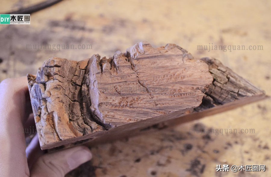 自制檀木戒指,木头雕刻戒指手工工具