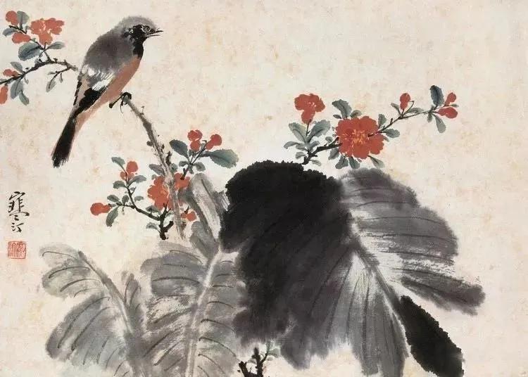 国画春景花鸟图,正是春天好风景