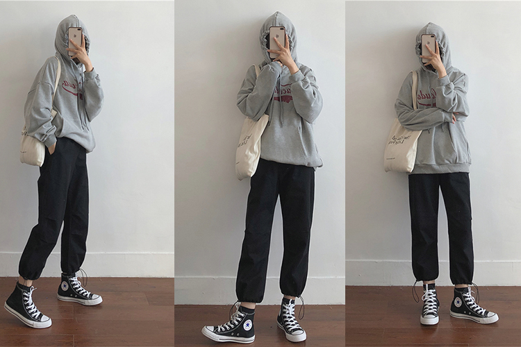 慵懒束脚裤夏季,休闲收口束脚裤穿搭小个子